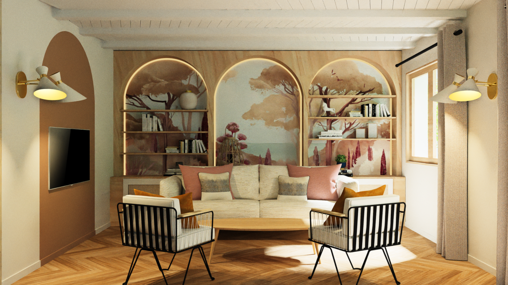 3D Salon - agencement sur mesure - meuble sur mesure salon