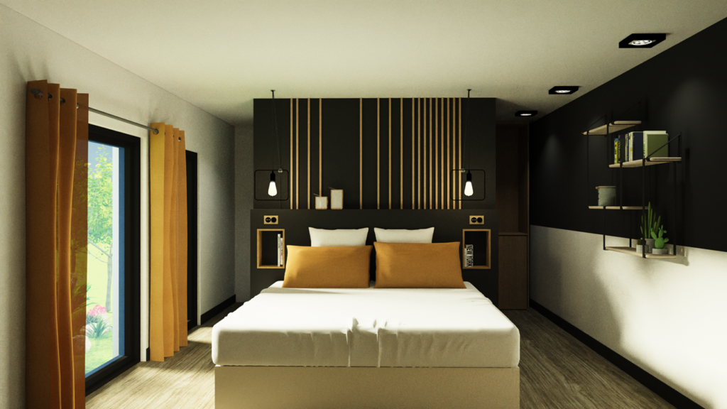 3D Projet décoration Chambre rénovation décoratrice aix-les-bains La motte Servolex Annecy Tresserve Barberaz voglans Viviers du lac