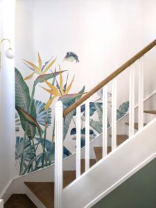 Decoration - decoratrice - architecte d'intérieur - amenagement escalier - papier peint - annecy - aix les bains - chambéry - 73 - maurienne - viviers du lac - 74
